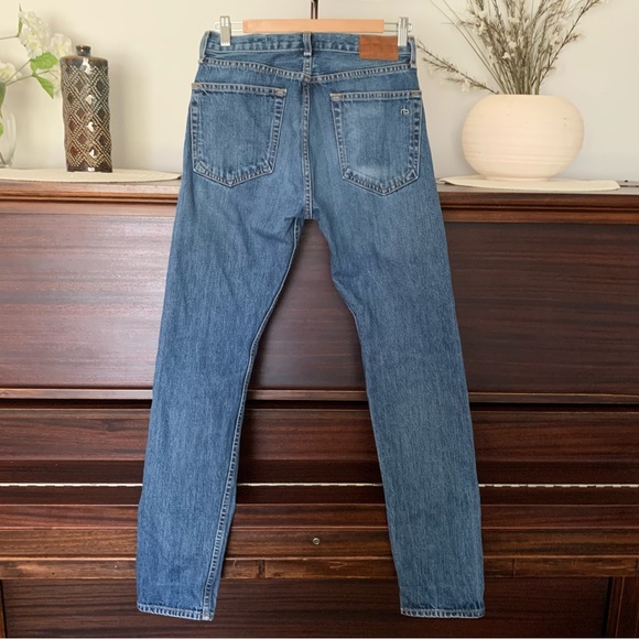 Rag & Bone "Marilyn" High-Rise Boyfriend Selvedge Jeans, Size 26 - Picture 7 of 14
